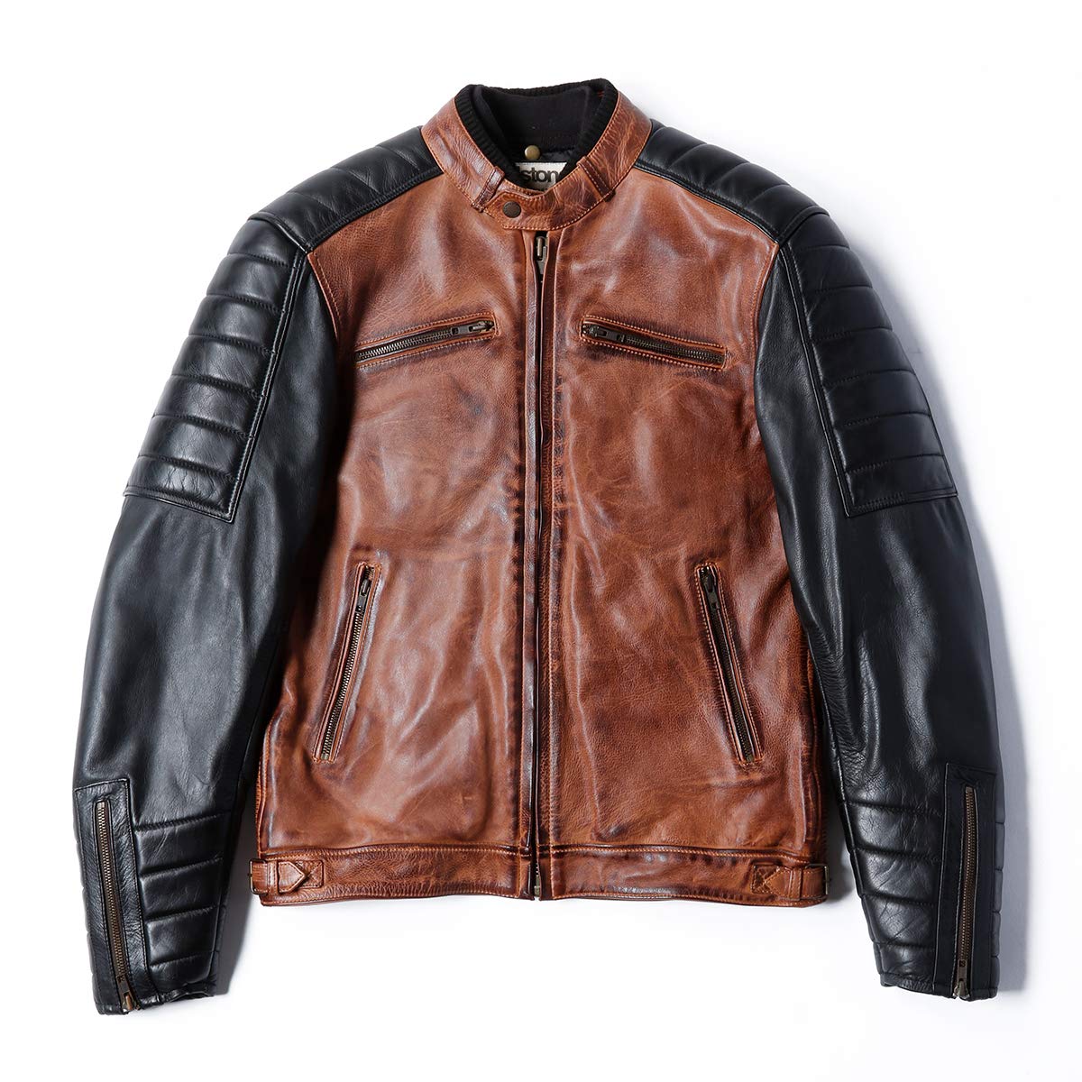 Amazon | ヘルストン(helstons)クルーザー レザージャケット メンズ L